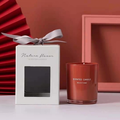 Color de encargo del espray pequeña vela perfumada de la cera de la soja de la etiqueta privada con la caja de regalo