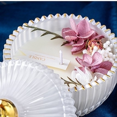 La etiqueta privada de las velas perfumadas románticas de la soja del día de tarjetas del día de San Valentín modificó para requisitos particulares