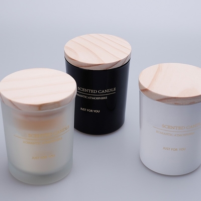 Velas perfumadas de lujo al por mayor de la cera de la soja con la caja de regalo de madera de la tapa