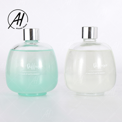 Palillo fresco Reed Diffuser Essential Oil Sets de la fibra de la tapa de la astilla de la botella de cristal de la burbuja del verano