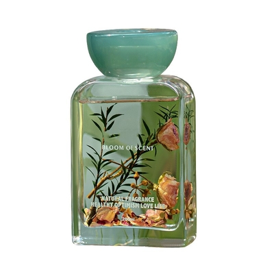 la tapa de la resina del aceite esencial 140ml fijó la fragancia fresca Reed Diffuser With Rose Flower del bolso