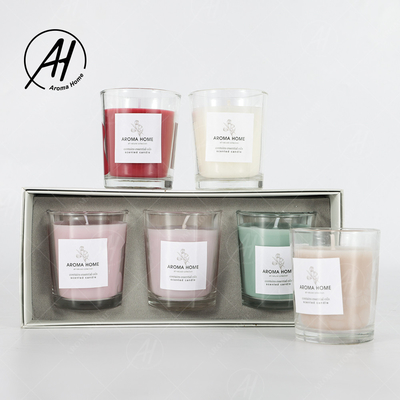 Sistema colorido 5.5OZ 3PCS del regalo de la vela del olor de la cera de Mini Home Glass Jar Soy del partido del Aromatherapy