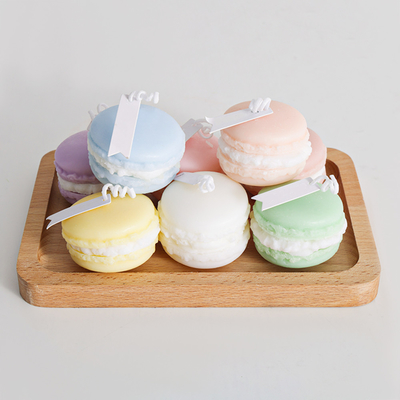 Vela de Mini Soy Wax Macaron Handmade del aroma de la fruta de la etiqueta privada para el cuarto de baño