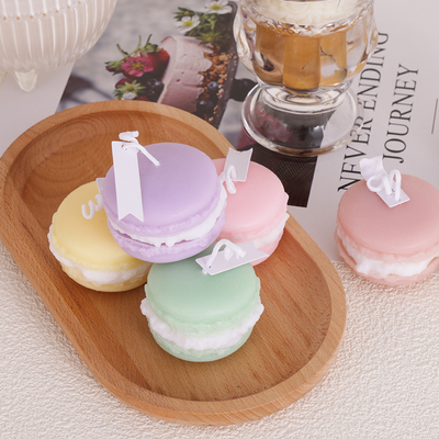 Vela de Mini Soy Wax Macaron Handmade del aroma de la fruta de la etiqueta privada para el cuarto de baño