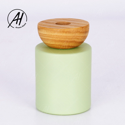 El regalo fijó los palillos blancos de cristal verdes caseros de la rota de Reed Diffuser 150ml de la botella