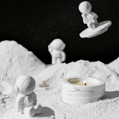 Enyese al astronauta Velas Healing Crystal Aromatherapy Scented Candle del espacio