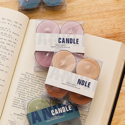 la cera hecha a mano de la soja del Aromatherapy de la caja de regalo de 3hours 4pcs colorea la vela de la luz del té