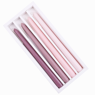 Color religioso de la mezcla del acontecimiento del partido del rezo del sistema del regalo de las velas 4pcs de la forma cónica de la cera