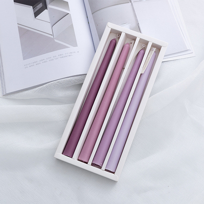 Color religioso de la mezcla del acontecimiento del partido del rezo del sistema del regalo de las velas 4pcs de la forma cónica de la cera