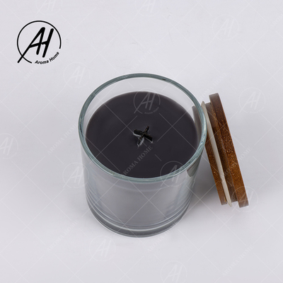 El chocolate negro sospecha velas perfumadas únicas con la caja de la tapa y de regalo
