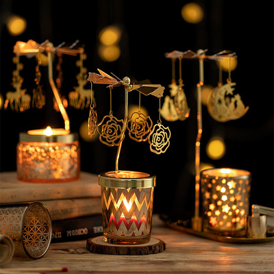 La geometría perfumada de la etiqueta privada del Aromatherapy de las velas de la soja del tarro de cristal feliz va ronda