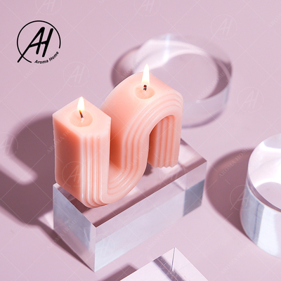 La cera de lujo S de la soja del Aromatherapy del vegano natural del precio bajo forma la vela perfumada para casarse