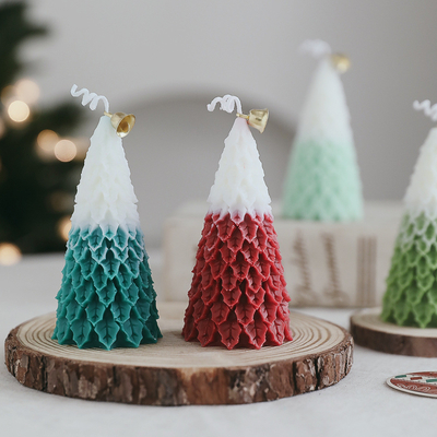 Vela perfumada del árbol de navidad del HOGAR del AROMA de la forma de la novedad de la cera de lujo al por mayor de la soja