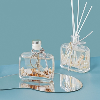 El océano único del envase de la cubierta de caja de regalo de las botellas sospechó el aceite Reed Diffuser de cristal