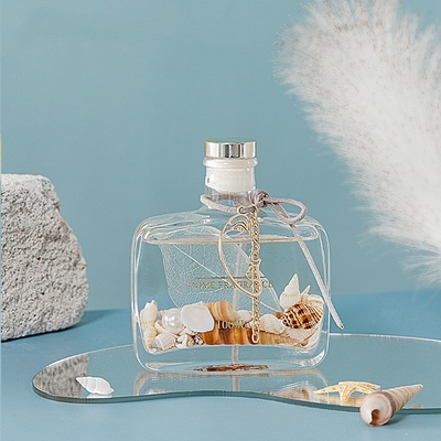 El océano único del envase de la cubierta de caja de regalo de las botellas sospechó el aceite Reed Diffuser de cristal