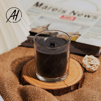 Vela perfumada 8OZ del chocolate de la fragancia del aroma de cristal de lujo de encargo del tarro