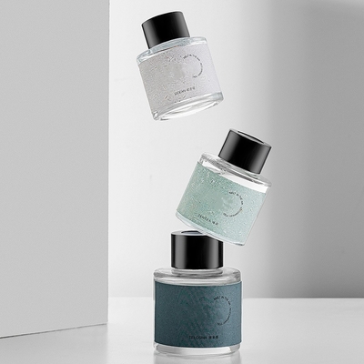 el difusor del coche del ambientador de aire de la botella de vidrio del Aromatherapy 50ml con el silicón no desliza la estera