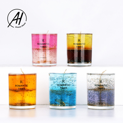 Flor real modificada para requisitos particulares estilo popular Jelly Cup Wax de la caja de regalo del Aromatherapy