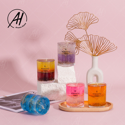 Flor real modificada para requisitos particulares estilo popular Jelly Cup Wax de la caja de regalo del Aromatherapy