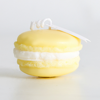 Velas perfumadas hechas a mano únicas seguras de Macaron con colores delicados
