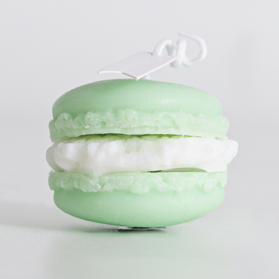 Velas perfumadas hechas a mano únicas seguras de Macaron con colores delicados
