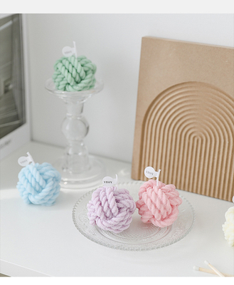 Velas perfumadas hechas a mano creativas de la pequeña fragancia de lana infantil coloridas