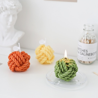 Velas perfumadas hechas a mano creativas de la pequeña fragancia de lana infantil coloridas