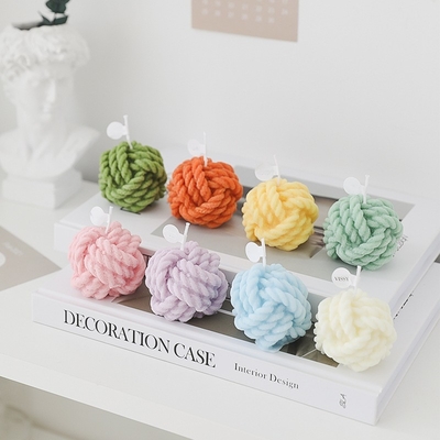 Velas perfumadas hechas a mano creativas de la pequeña fragancia de lana infantil coloridas