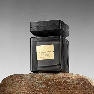 Fragancia casera de cristal negra de lujo Reed Diffuser 500ml del cuadrado para el día de fiesta