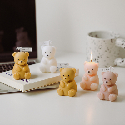 El HOGAR DIY Teddy Bear Shaped Scented Candle lindo del AROMA modificó para requisitos particulares