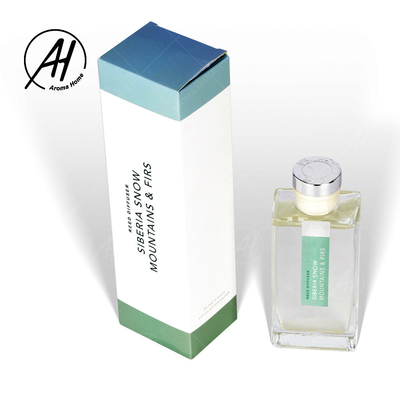 Palillos Reed Diffuser 100ML del ambientador de aire del aceite de la botella de cristal del hotel con la caja de empaquetado