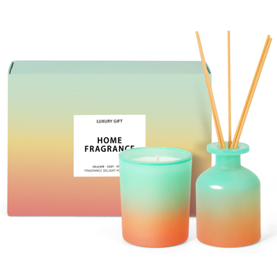 En existencia sistema perfumado decorativo del regalo de la vela del color rosado de encargo hecho a mano de la pendiente