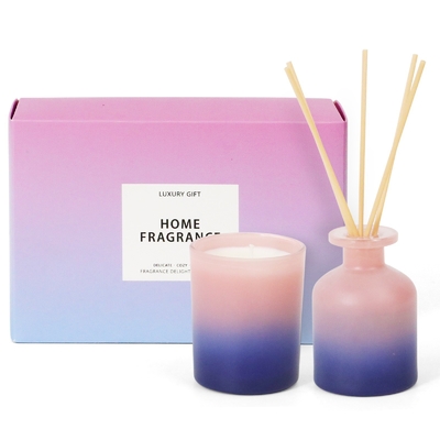 En existencia sistema perfumado decorativo del regalo de la vela del color rosado de encargo hecho a mano de la pendiente