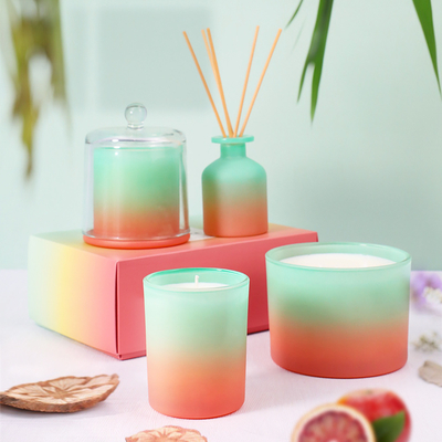 En existencia sistema perfumado decorativo del regalo de la vela del color rosado de encargo hecho a mano de la pendiente