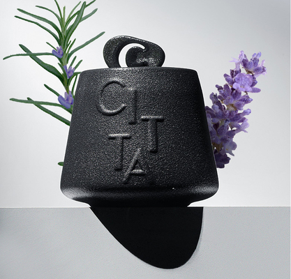 Vela perfumada de Mat Jars Holder No Glaze de la porcelana de cerámica negra blanca de la palmatoria