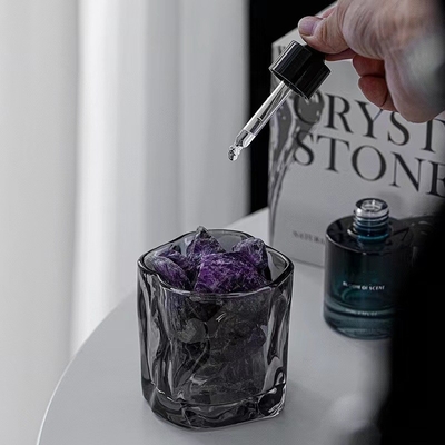 Tarro de vidrio 30ml 260g Cristal velas perfumadas conjunto de regalos de lujo difusor de caña