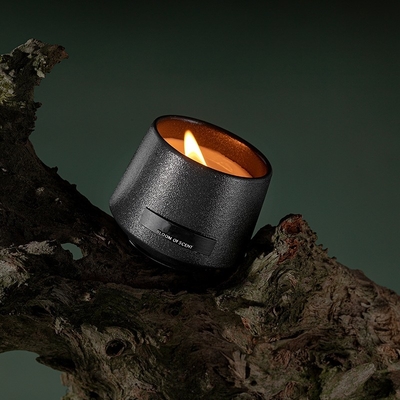 Fragancia personalizada regalo de cerámica negra vela perfumada para la decoración del hogar