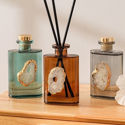 Luxury Home Fragrance Air Freshener Etiqueta privada Botella de vidrio Conjunto de difusores de caña