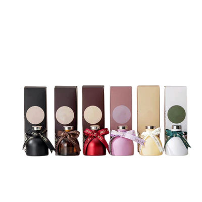 Botella de vidrio de 50 ml Perfume Stick Aroma Luxury Home Aromas Difusor de caña