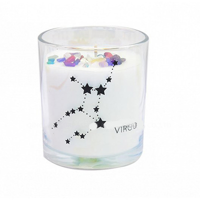 Vidrio de encargo de lujo de la cera al por mayor de la soja que imprime el tarro perfumado de la vela