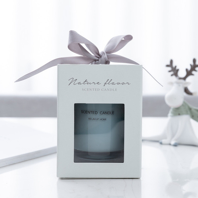 Vela perfumada de impresión de cristal de encargo de la cera de la soja del OEM del hogar del aroma
