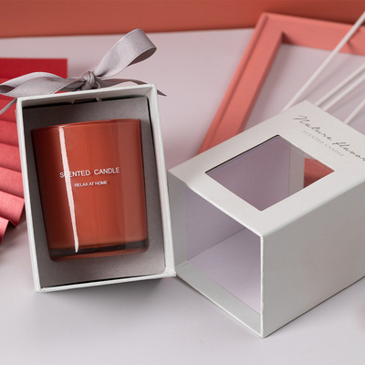 Vela perfumada de impresión de cristal de encargo de la cera de la soja del OEM del hogar del aroma