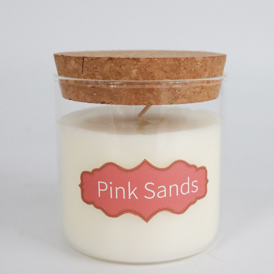 la cera natural del eucalipto de la hierbabuena 8oz sospechó velas con Cork Lid