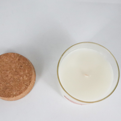 la cera natural del eucalipto de la hierbabuena 8oz sospechó velas con Cork Lid