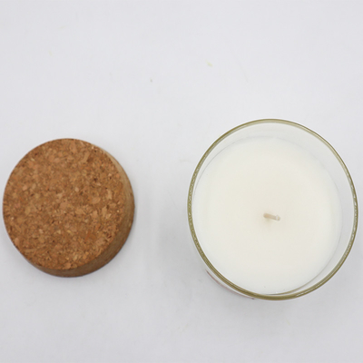 la cera natural del eucalipto de la hierbabuena 8oz sospechó velas con Cork Lid