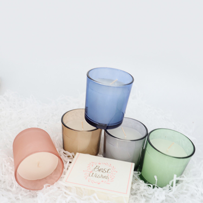 Vela perfumada 2022 de la cera de cristal colorida simple de la soja del hogar del aroma
