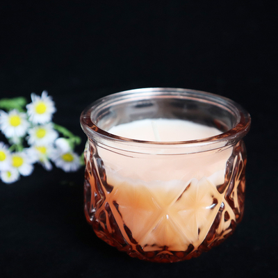 Vela perfumada 2022 de la cera de cristal colorida de lujo de la soja del hogar del aroma