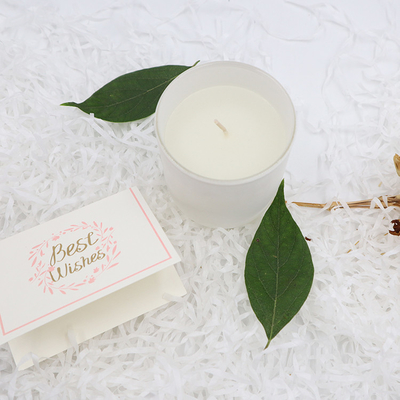 Velas perfumadas blancas simples de la cera de la soja de la etiqueta privada del hogar del aroma