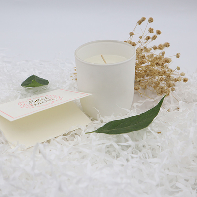 Velas perfumadas blancas simples de la cera de la soja de la etiqueta privada del hogar del aroma