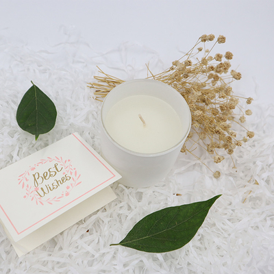 Velas perfumadas blancas simples de la cera de la soja de la etiqueta privada del hogar del aroma